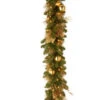 Decorative Collection 6 Ft. Elegance Garland With Battery Operated Warm White LED Lights-DC13-109-6B/B 300330615