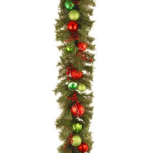 Decorative Collection 6 Ft. Red And Green Garland-DC3-170-6B 300330575 1 Decorative Collection 6 Ft. Red And Green Garland-DC3-170-6B 300330575