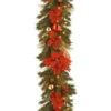 Decorative Collection 9 Ft. Home Spun Garland With Clear Lights-DC13-111L-9B 300330531