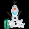 Disney 49.21 In. D X 40.95 In. W X 72.05 In. H Inflatable Olaf With Snowgies Scene-39899 206997645
