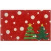 Entryways Christmas Trees 17 In. X 28 In. Non-Slip Coir Door Mat-P2040 205850038