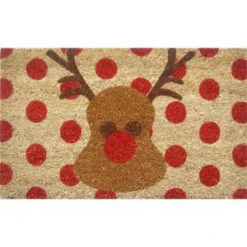 Entryways Rudolf 18 In. X 30 In. Hand Woven Coconut Fiber Door Mat-2043S 205850055