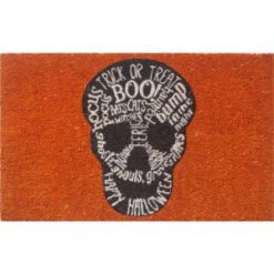 Entryways Skull 17 In. X 28 In. Non-Slip Coir Door Mat-P2036 205850034