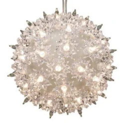 GE 6 In. 50-Light Clear Light Super Sphere (4-Pack)-75946HD 206768329