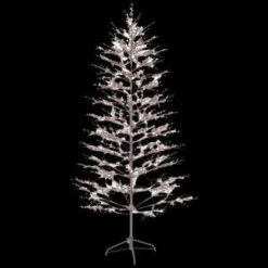 GE 6.5 Ft. Brown Winter Berry Branch Tree With C4 Color Choice LED Lights-23653HD 205146907