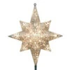 GE Holiday Classics 11 In. 16-Light Silver Glittered Bethlehem Star Tree Top-71080HD 206951267