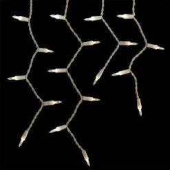 GE String-A-Long 300-Light Clear Icicle Light Set-61516HD 204076518