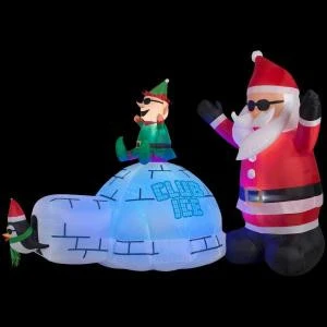 Gemmy 101.18 In. D X 66.14 In. W X 75.20 In. H Projection Inflatable Swirls Igloo Scene (BBW)-39456 206997641 1 Gemmy 101.18 In. D X 66.14 In. W X 75.20 In. H Projection Inflatable Swirls Igloo Scene (BBW)-39456 206997641