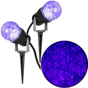 Gemmy 10.24 In. Projection Kaleidoscope LED Purple Light Stake (2-Pack)-73101 206851983 1 Gemmy 10.24 In. Projection Kaleidoscope LED Purple Light Stake (2-Pack)-73101 206851983