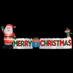 Gemmy 12 Ft. Long Inflatable Merry Christmas Sign-89991 205081054