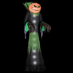 Gemmy 14 Ft. Airblown Halloween Pumpkin Head Reaper-64669X 204475340 1 Gemmy 14 Ft. Airblown Halloween Pumpkin Head Reaper-64669X 204475340