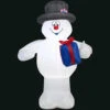Gemmy 27.56 In. L X 20.47 In. W X 42.13 In. H Inflatable Frosty With Present-89201X 300060720