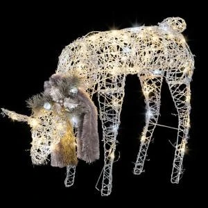 Gemmy 27.56 In. Frozen Fire Silver Vines Doe-36608X 300060769 1 Gemmy 27.56 In. Frozen Fire Silver Vines Doe-36608X 300060769