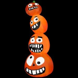 Gemmy 31.5 In. W X 31.5 In. D X 83.86 In. H Inflatable Funny Pumpkin Stack-54817X 205469592 1 Gemmy 31.5 In. W X 31.5 In. D X 83.86 In. H Inflatable Funny Pumpkin Stack-54817X 205469592
