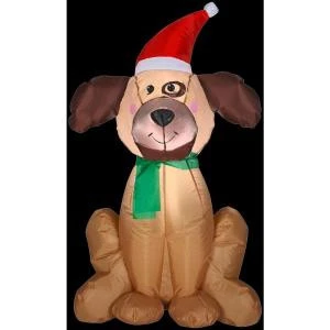 Gemmy 3.5 Ft. H Inflatable Holiday Dog-89944X 206403218 1 Gemmy 3.5 Ft. H Inflatable Holiday Dog-89944X 206403218