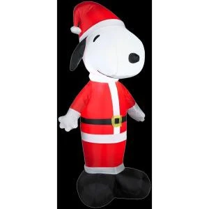 Gemmy 3.5 Ft. H Inflatable Santa Snoopy-89312X 206403214 1 Gemmy 3.5 Ft. H Inflatable Santa Snoopy-89312X 206403214