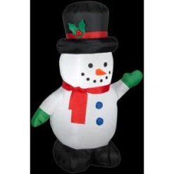 Gemmy 3.5 Ft. H Inflatable Snowman With Holiday Top Hat-87645X 206403207