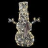 Gemmy 45.28 In. Frozen Fire Silver Snowman-36612X 300060766
