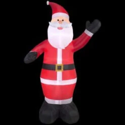 Gemmy 61.42 In. D X 61.42 In. W X 107.48 In. H Inflatable Santa-12675 207052563