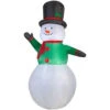 Gemmy 63.39 In. D X 51.18 In. W X 107.48 In. H Inflatable Snowman-12683 207052564