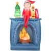 Gemmy 6.5 Ft. H Inflatable Scout Elf On Fireplace-36995 205919997
