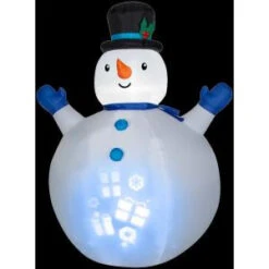 Gemmy 7 Ft. H Inflatable Panoramic Projection Snowman-36498X 206403200
