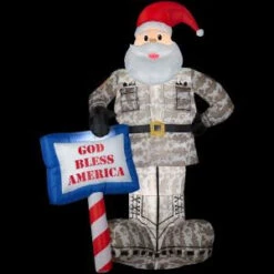 Gemmy 7 Ft. Inflatable Military Santa-89127 204220613