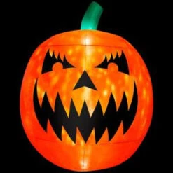 Gemmy 93.70 In. W X 93.70 In. D X 114.17 In. H Inflatable Kaleidoscope-Scary Pumpkin-Giant (RRY)-56869 207107589