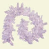 General Foam 9 Ft. Pre Lit Deluxe White Winter Fir Garland With Clear Lights-HD-V97717C1 203321367