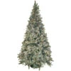 General Foam 9 Ft. Pre-Lit Siberian Frosted Pine Artificial Christmas Tree With Clear Lights And Pine Cones-HD-92290C1 203321340