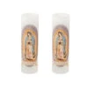 Gerson 8 In. LED Virgen De Guadalupe Candle (Set Of 2)-42136HDX2 207118815
