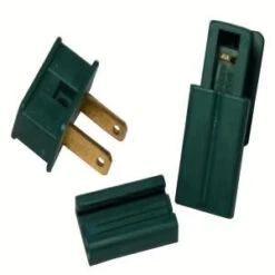 Green Male Slide-On Plug (Pack Of 100)-14-330 100652709