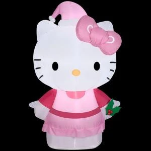 Hello Kitty 24.41 In. D X 16.54 In. W X 35.83 In. H Inflatable Hello Kitty In Pink Outfit And Hat-35472 206997625 1 Hello Kitty 24.41 In. D X 16.54 In. W X 35.83 In. H Inflatable Hello Kitty In Pink Outfit And Hat-35472 206997625