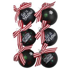 Home Accents 2.5 In. Glass Decorated Ball Ornament In Color Box (6-Count)-69423 206954506 1 Home Accents 2.5 In. Glass Decorated Ball Ornament In Color Box (6-Count)-69423 206954506