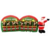 Home Accents Holiday 11 Ft. Inflatable Santa With Reindeer In Stable-89984 205081088