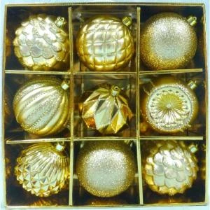 Home Accents Holiday 130 Mm Gold Shatterproof Ornament (9-Count)-C-16916A 206954438 1 Home Accents Holiday 130 Mm Gold Shatterproof Ornament (9-Count)-C-16916A 206954438
