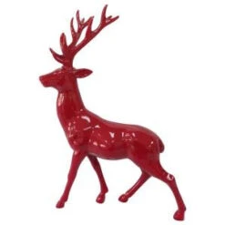 Home Accents Holiday 17 In. H Glazed Red Standing Reindeer-LX1285-R 205930654