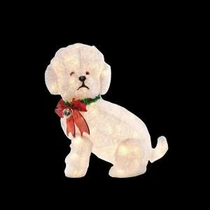 Home Accents Holiday 24 In. Pre-Lit Fluffy Dog-TY073-1314-0 205983465 1 Home Accents Holiday 24 In. Pre-Lit Fluffy Dog-TY073-1314-0 205983465