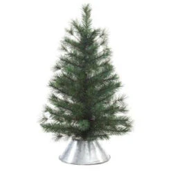 Home Accents Holiday 29 In. Unlit Artificial Pine Tree In Metal Bucket-2242450HD 205915580