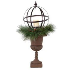 Home Accents Holiday 32 In. Christmas Porch Decor With LED Candle-U151437L 206999484