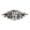Home Accents Holiday 32in. Snowy Pine Swag With Pinecones Berries And Striped Bow-2320730HD 206771257