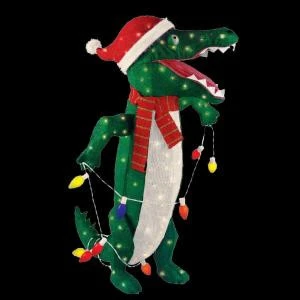 Home Accents Holiday 36 In. Pre-Lit Tinsel Alligator-TY049-1314 204062130 1 Home Accents Holiday 36 In. Pre-Lit Tinsel Alligator-TY049-1314 204062130