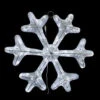 Home Accents Holiday 36 In. White Tinsel Snowflake With Twinkling Lights-W12L0569 205919405