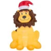 Home Accents Holiday 46.46 In. W X 33.47 In. D X 72.05 In. H Lighted Inflatable Lion-36552 206950560