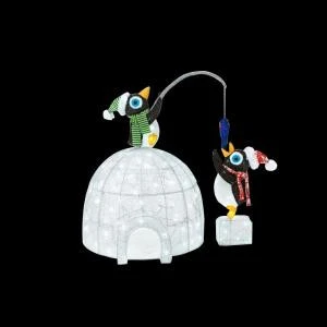 Home Accents Holiday 48 In. LED Lighted Tinsel And Acrylic Igloo With Fishing Penguins-TY251-1611-1 206954553 1 Home Accents Holiday 48 In. LED Lighted Tinsel And Acrylic Igloo With Fishing Penguins-TY251-1611-1 206954553