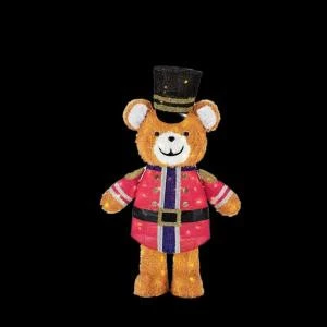 Home Accents Holiday 49 In. LED Lighted Tinsel Teddy Bear Soldier-TY346-1314 206954368 1 Home Accents Holiday 49 In. LED Lighted Tinsel Teddy Bear Soldier-TY346-1314 206954368