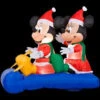 Home Accents Holiday 5 Ft. Inflatable LED Mickey And Minnie's Sled Scene-85646 202704708