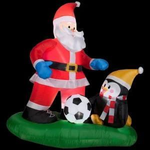 Home Accents Holiday 5 Ft. Inflatable Santa Soccer Scene-88539 205080916 1 Home Accents Holiday 5 Ft. Inflatable Santa Soccer Scene-88539 205080916