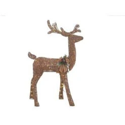 Home Accents Holiday 5 Ft. Pre-Lit Grapevine Animated Standing Deer-TY454-1511-0 205983394