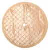 Home Accents Holiday 56 In. Gold Pintucked Satin Christmas Tree Skirt-2564283-3HC 204081475